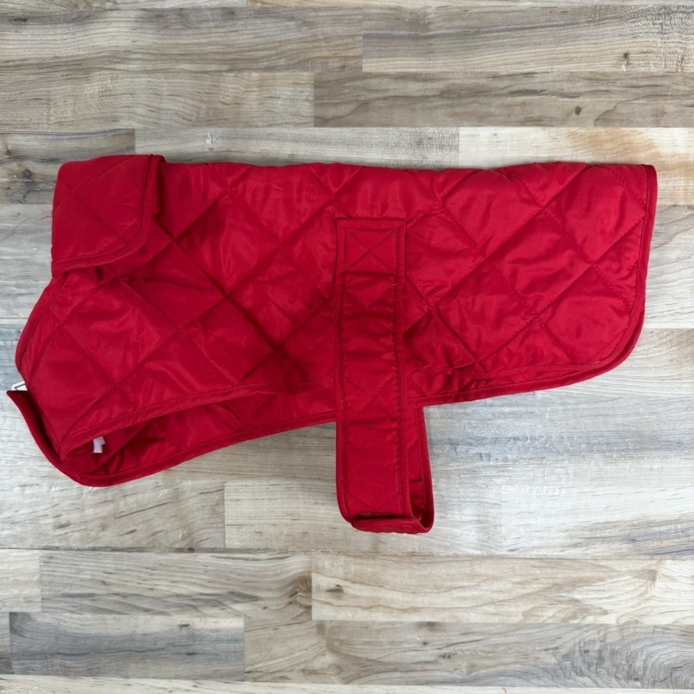 NWT St Johns Bark Quilted Dog Coat Medium Cabaret Red Vest Jacket Pet Dogs